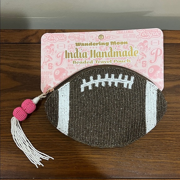 Wandering Moon | Beaded Football Wallet 🏈 - Picture 1 of 7